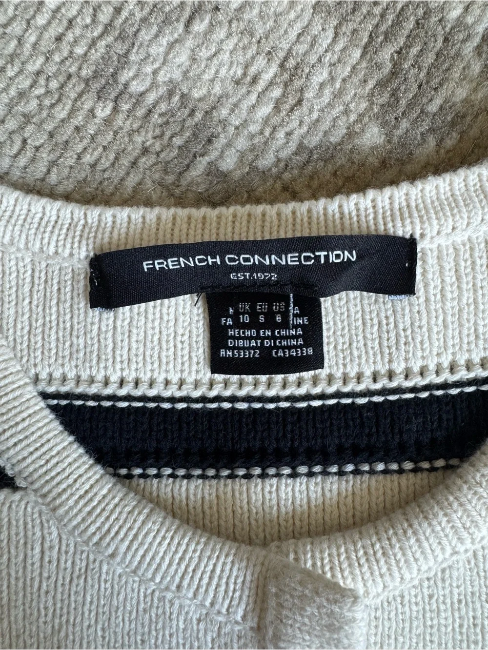 French Connection Striped Cardigan